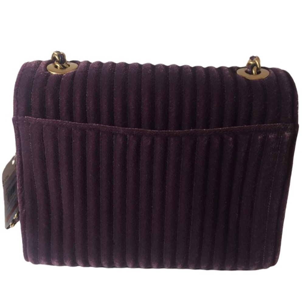 COACH Purple Quilted Velvet Mini Parker Bag - Picture 2 of 6